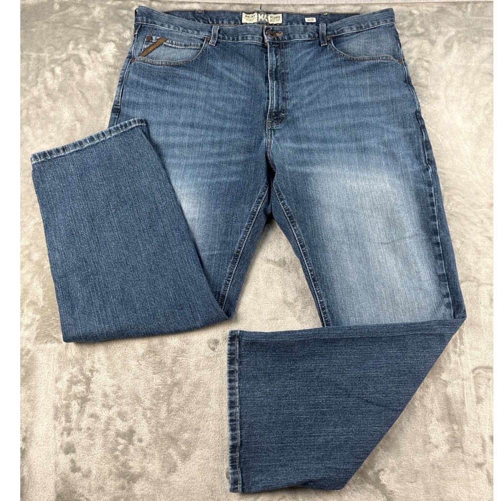 Ariat Jeans Mens 44x30 M4 Relaxed Boot Cut Blue Legacy M4 Freeman EUC